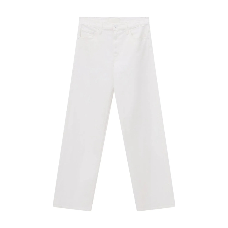 Mother Jeans Jeans The Rerun Zip Sneak weiß