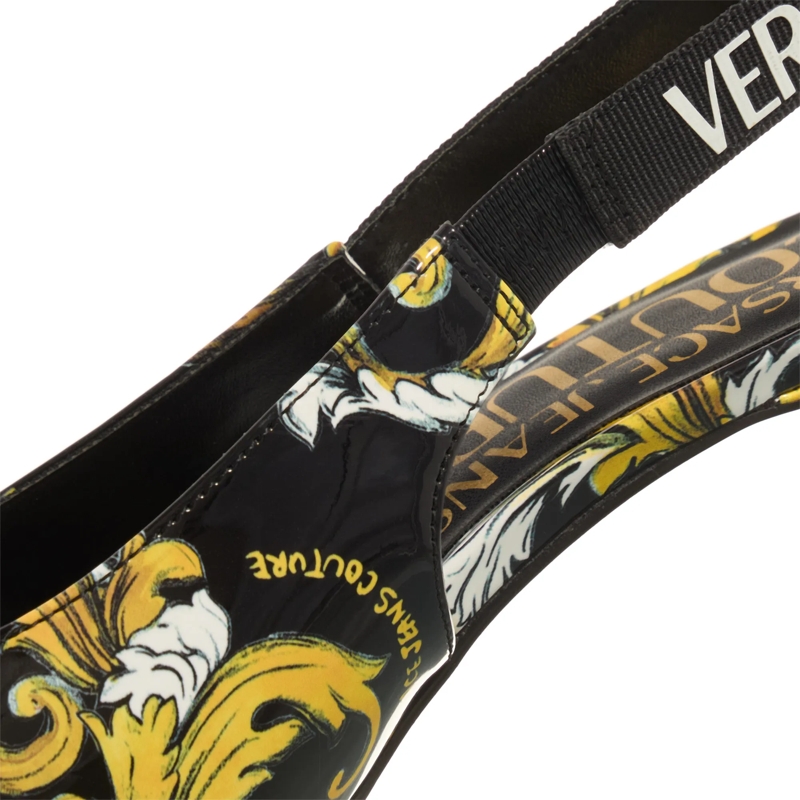 Versace Jeans Couture Pumps Fondo Scarlett Dis. S52 Black + Gold(Image 5)