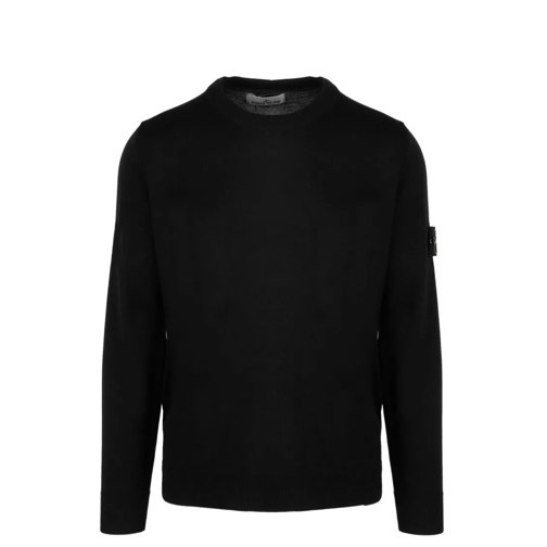 Stone Island Merino Wool Sweater Black Trui