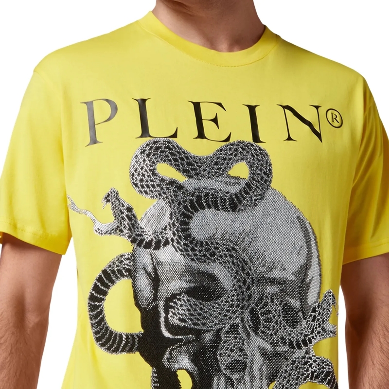 Philipp Plein T-Shirt T-Shirt Snake gelb(Image 3)