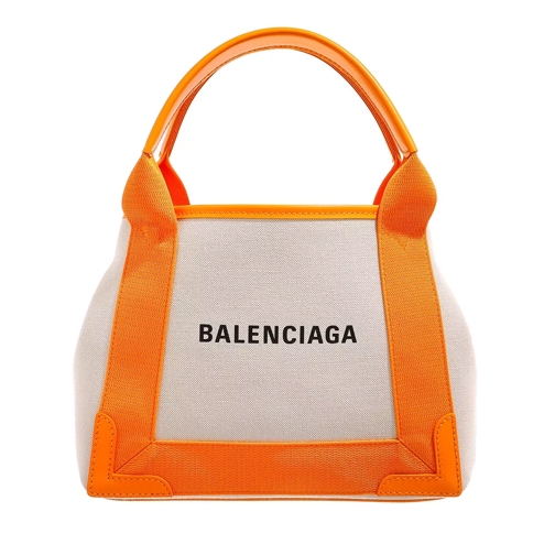 Balenciaga Borsa Navy Cabas XS AJ Polyamide Natural/Multicolor Rymlig shoppingväska