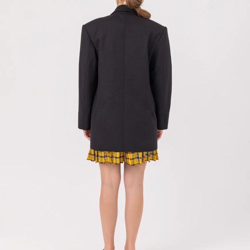 Helene Galwas Blazer Oversize Blazer aus Wolle JESSICA schwarz(Image 3)