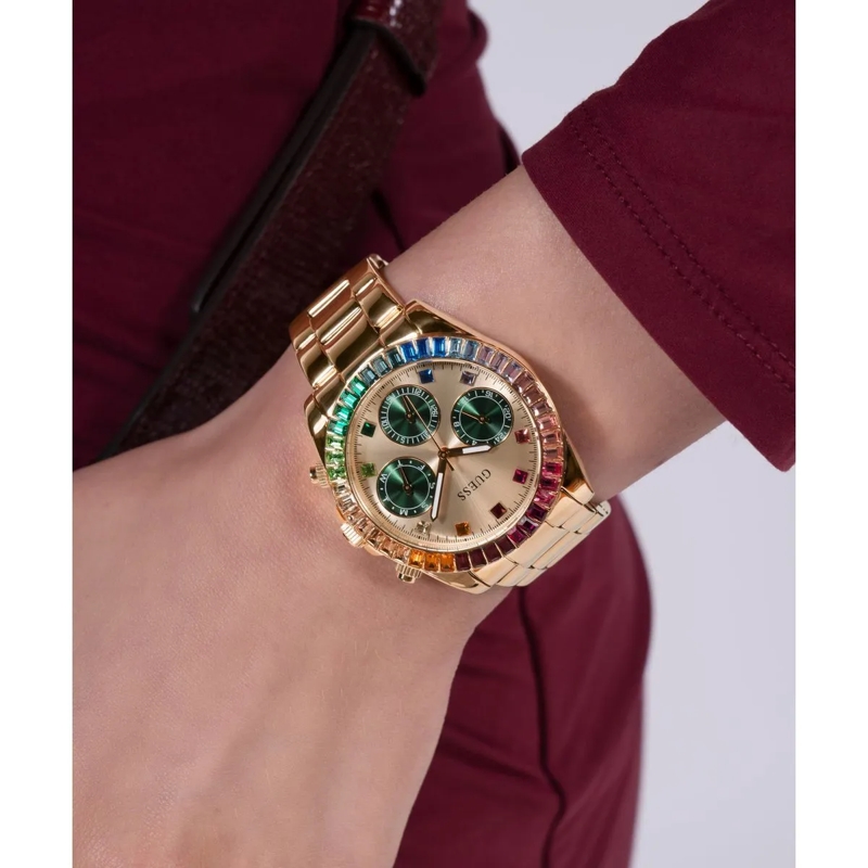 Guess Quarzuhr Quarz-Analoguhr Halo gold(Image 3)