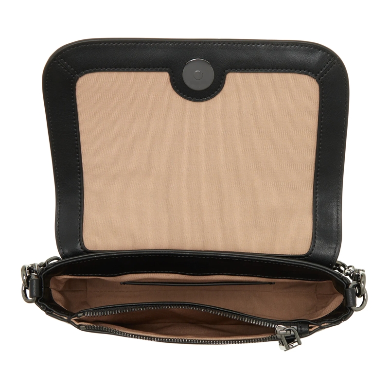 Emporio Armani Wallet On A Chain Wallet With Chain Weave Letaher Black Beauty(Image 5)