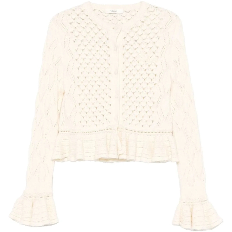Chloé  Sweaters White weiß