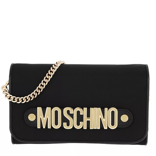 Moschino Logo Crossbody Bag_ Fantasia Nero Pochette