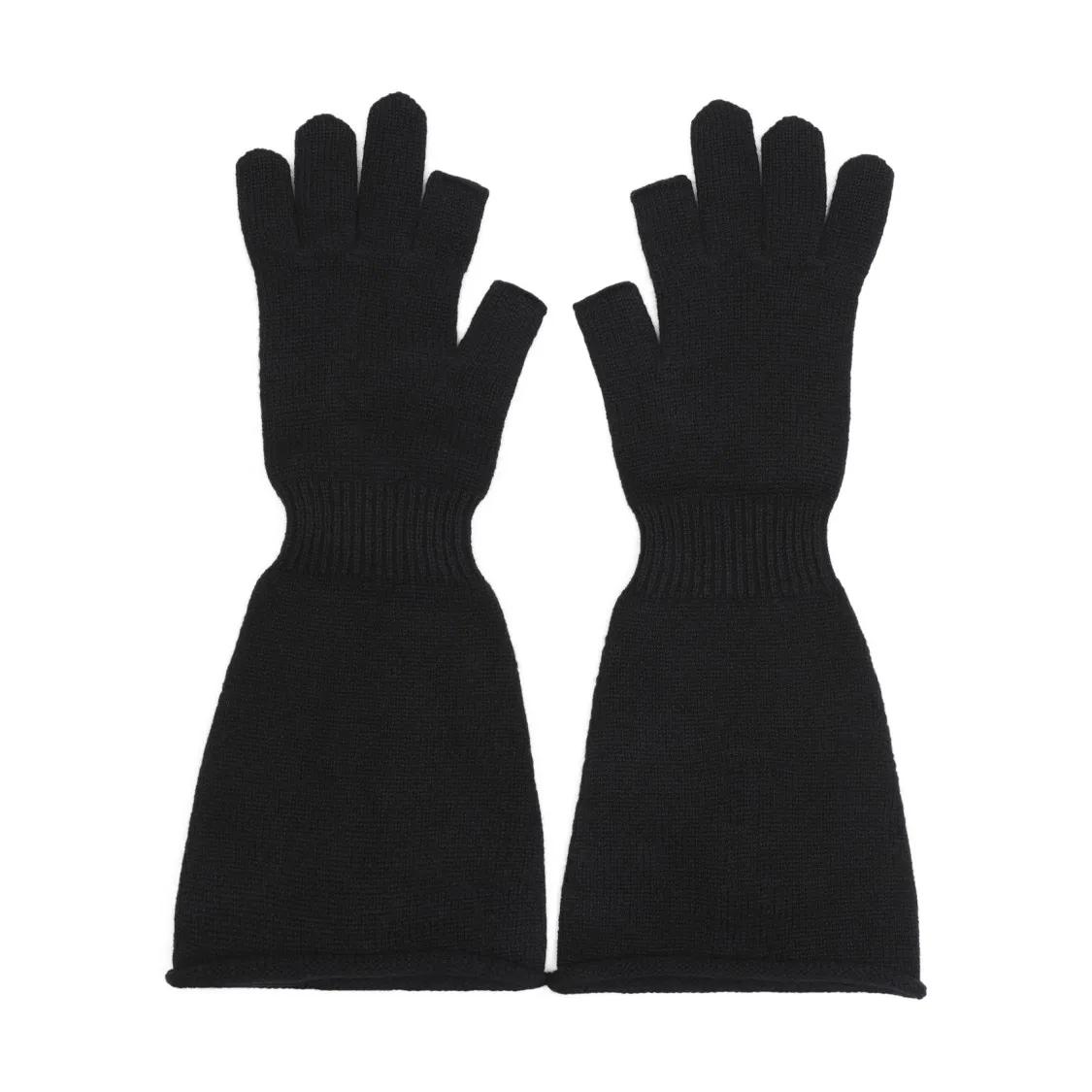 Rick Owens Handschuhe - Black Wool Gloves - Gr. ONE SIZE - in Schwarz - für Damen