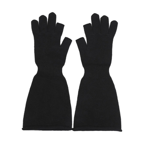 Rick Owens Handschuh Black Wool Gloves Black