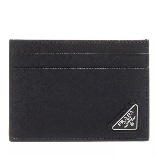 Prada Card Holder Saffiano Leather Black Kaartenhouder