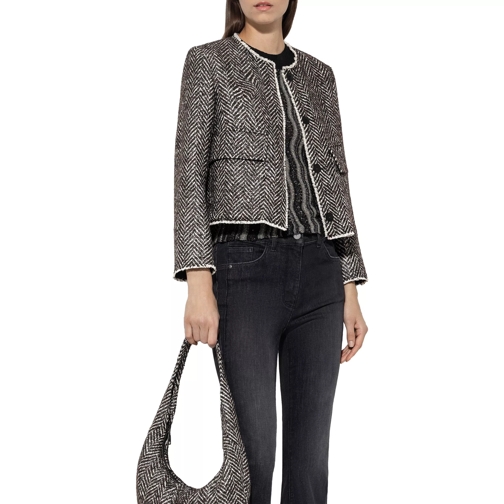 Luisa Cerano Jacke in Fischgrat-Tweed grey 