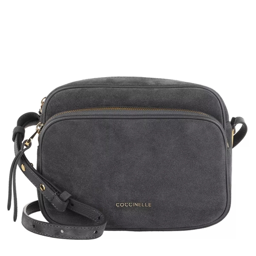 Coccinelle Lea Suede Ash Grey Camera Bag