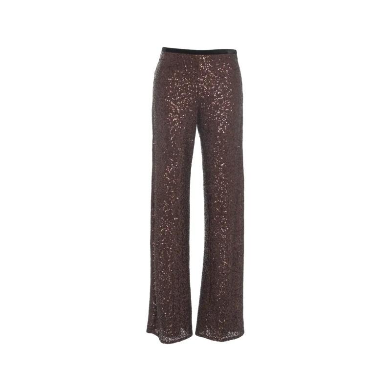 Gender  Sequin-Embellished Trousers With Straight Cut And  Grey