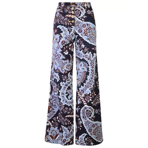 Etro Paisley' Blue Cotton Jeans Blue 