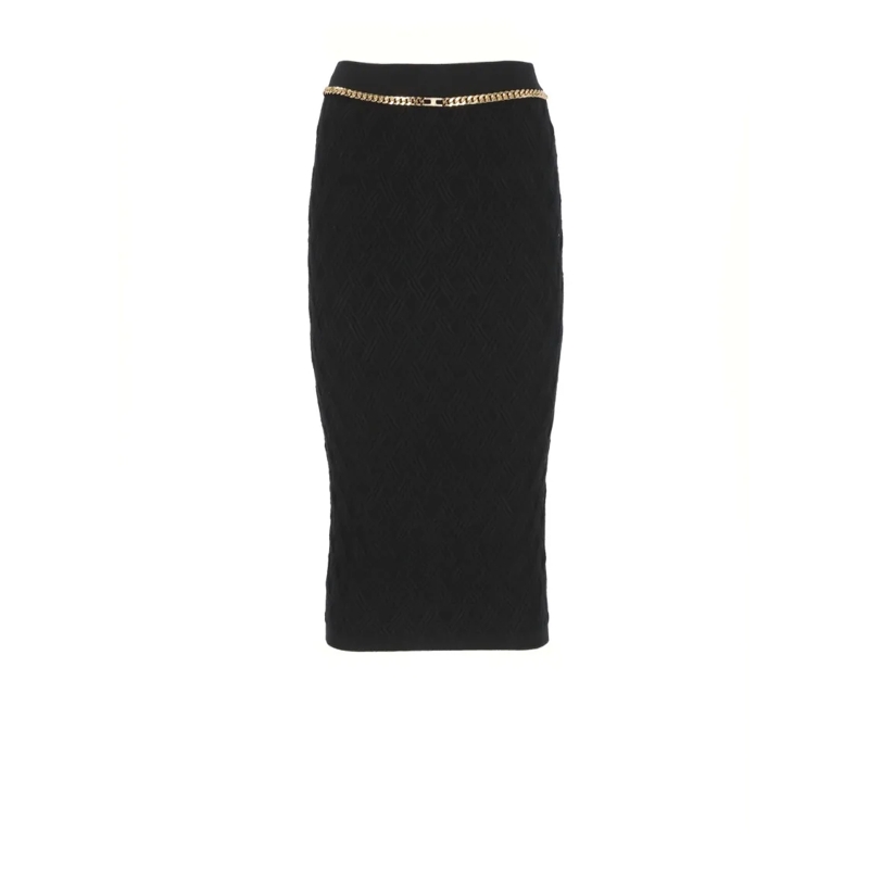 Elisabetta Franchi Jupe midi Skirts Black schwarz