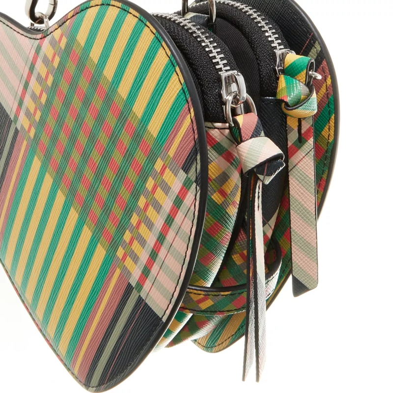 Vivienne Westwood Crossbody Bag Louise Heart Crossbody Combat Tartan(Image 4)