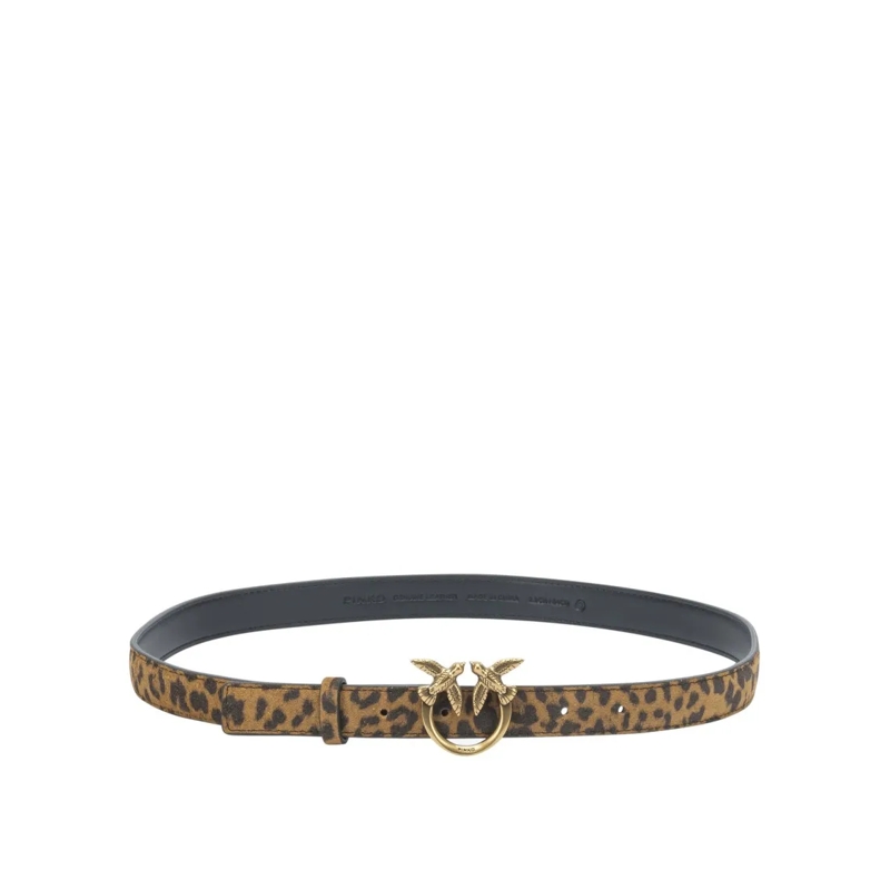 Pinko Gürtel Brown Leather Belt Brown