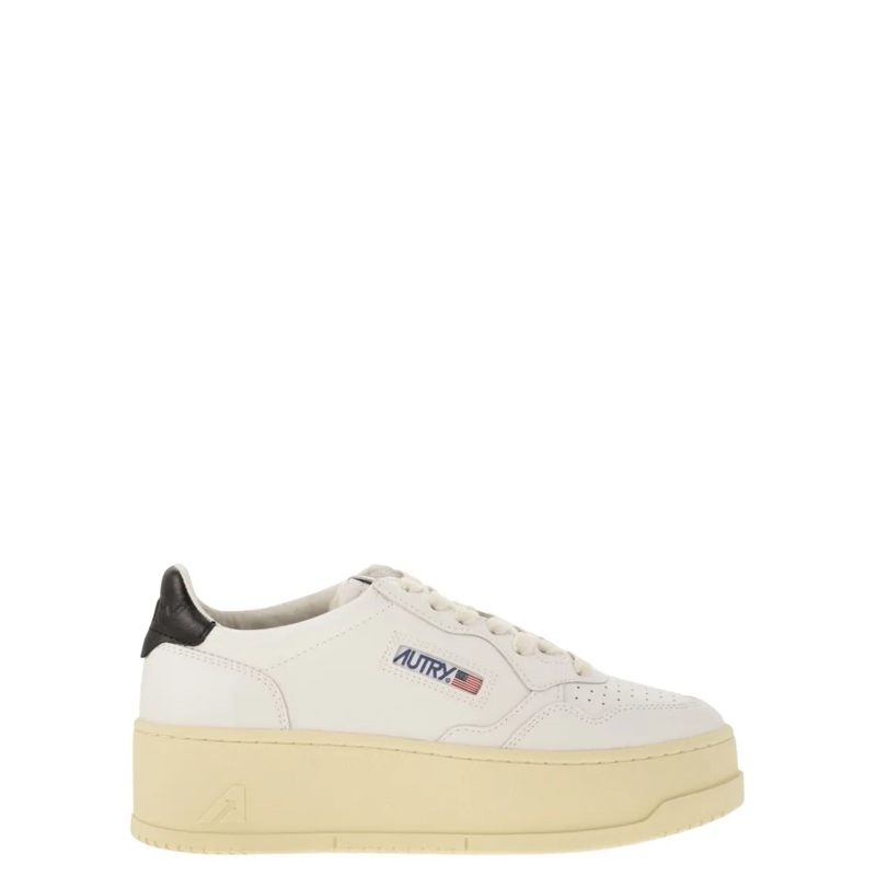 Autry International Lage-top sneaker Medalist Platform - Leather Trainers White