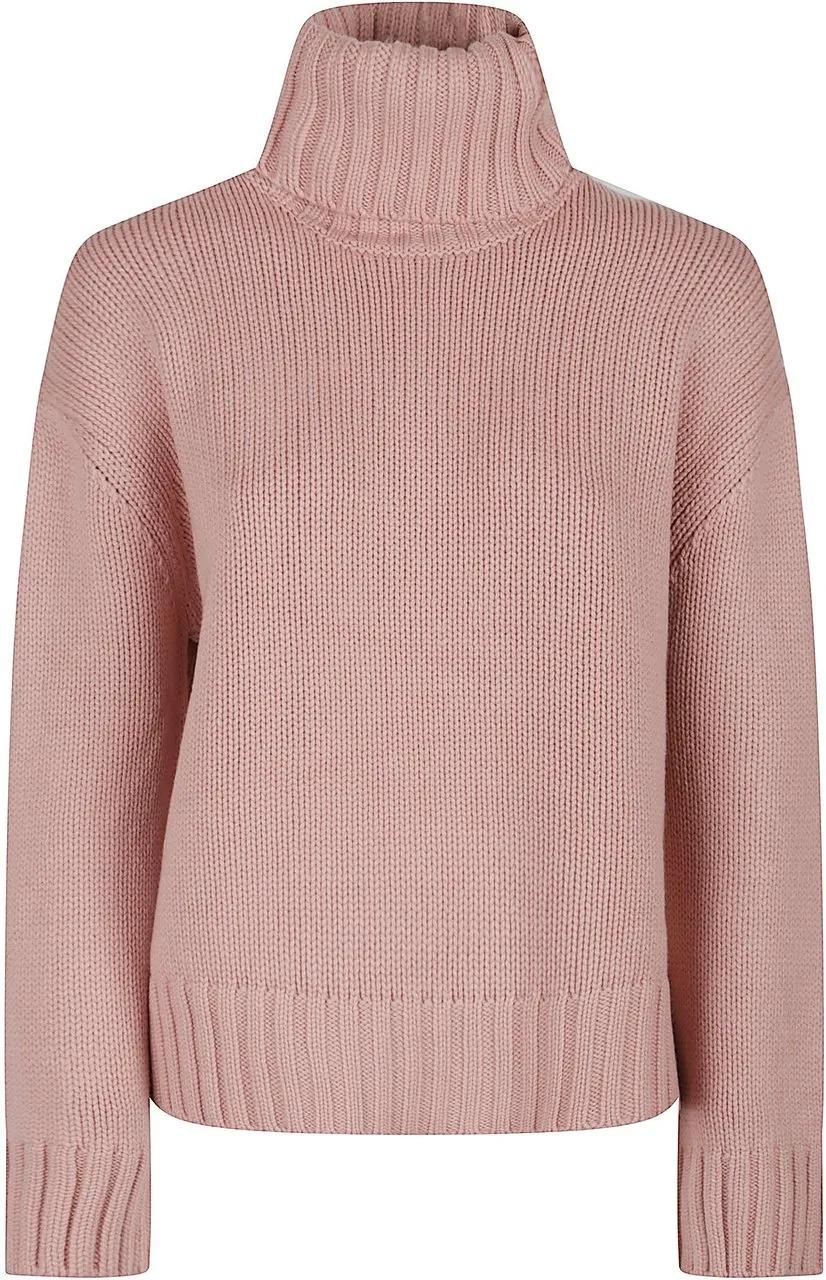 Thumbnail - Fabiana Filippi - Turtle Neck Sweater Pink & Purple - Größe XS - rosa