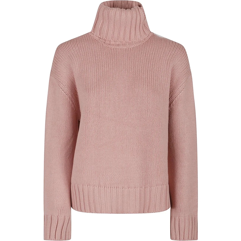 Fabiana Filippi  Turtle Neck Sweater Pink & Purple rose