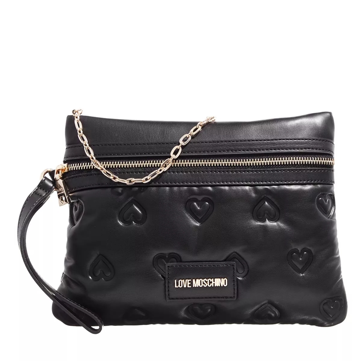 Love Moschino Borsa Pu Embossed Nero Crossbody Bag