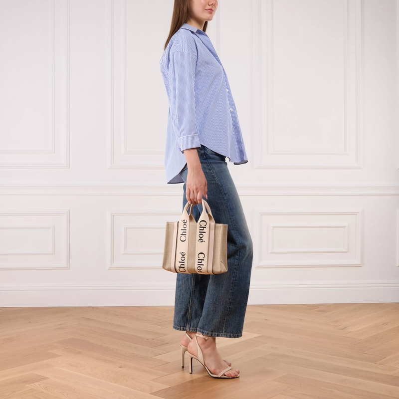 Chloé Tote Woody Cement Pink(Image 3)