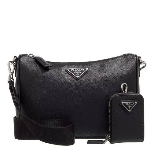 Prada Crossbody Bag Saffiano Leather Black Cross body-väskor