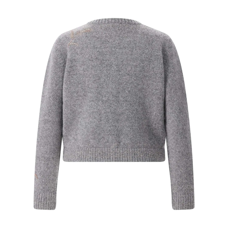 Rag & Bone Cardigan Strickjacke mit Schmucksteinen grau(Image 2)