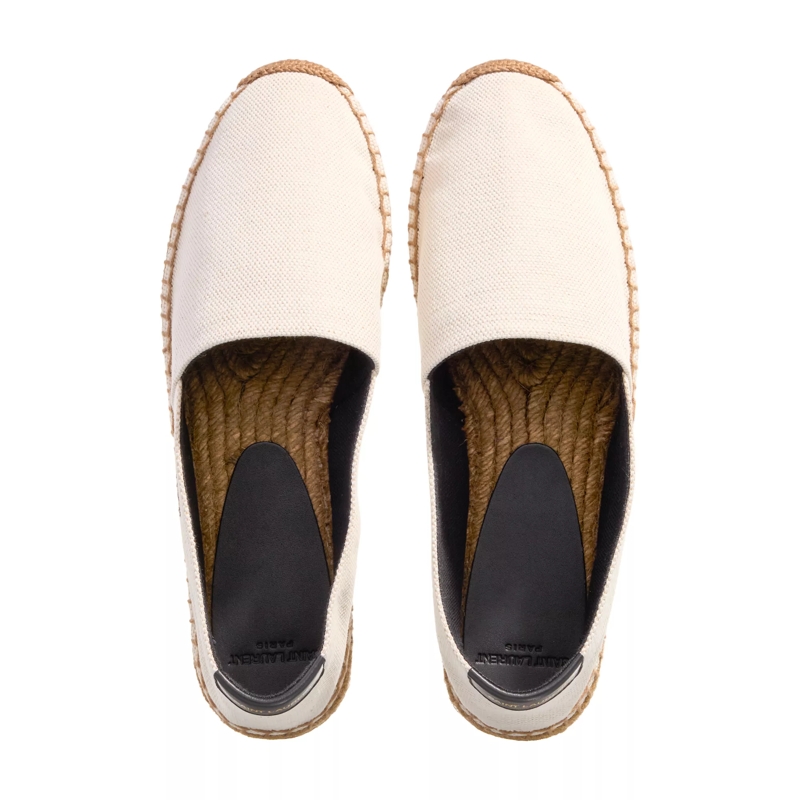 Saint Laurent Espadrilles Embroidered Espadrilles Canvas Natural Beige(Image 8)