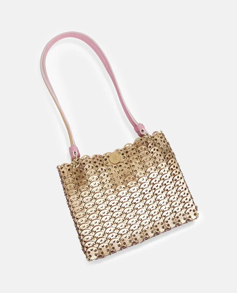 Paco Rabanne Totes & shoppers Pink Gold Structured Shopping Bag in roze