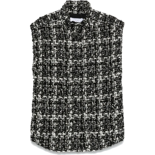 Iro  gilet zwart wit schwarz