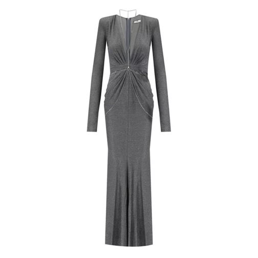 Elisabetta Franchi Red Carpet Piombo Dress Grey 