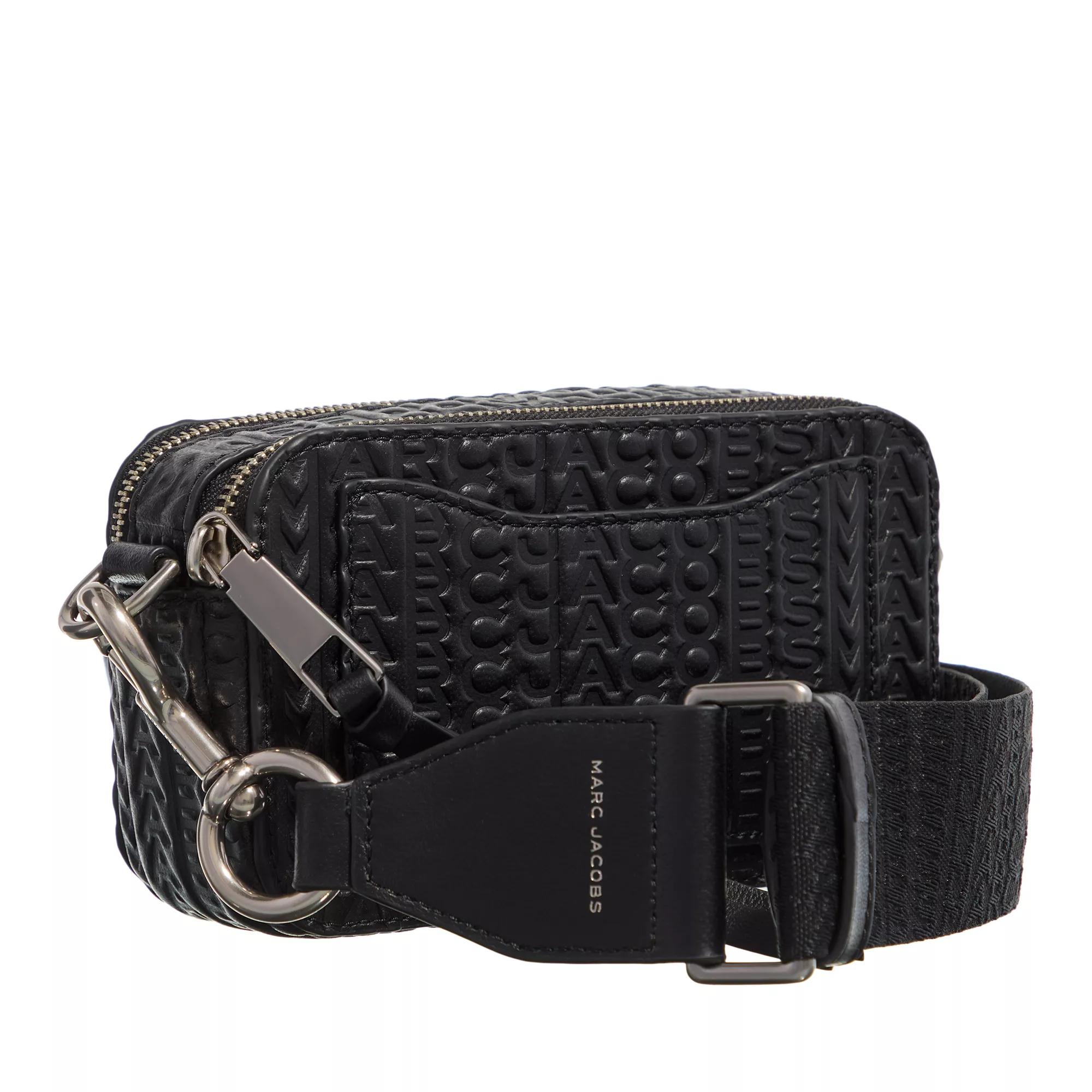Marc Jacobs Crossbody bags The Monogram Debossed Snapshot in zwart