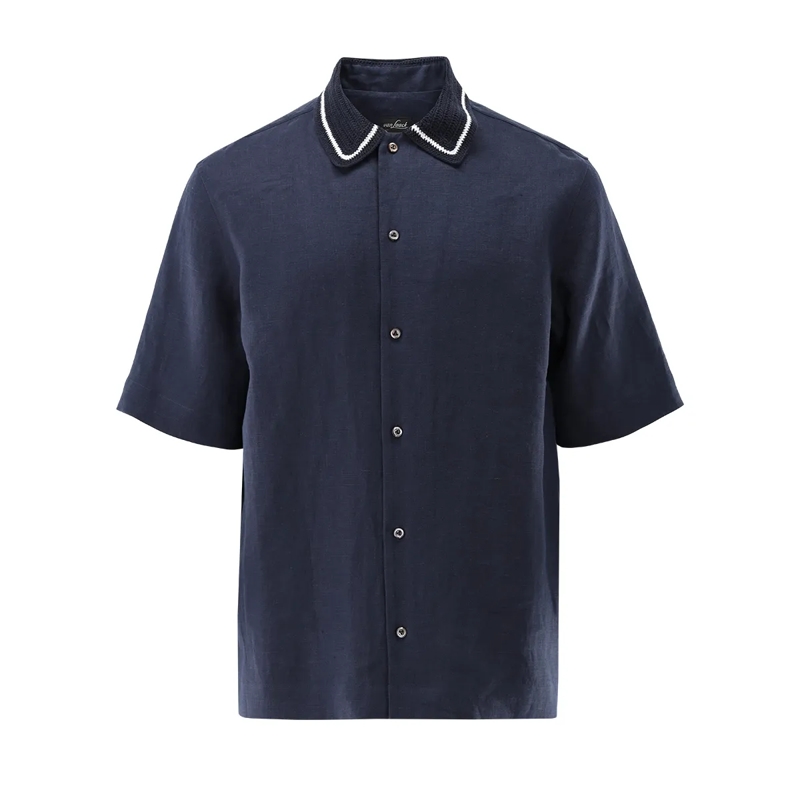 VAN LAACK Hemd Hemd Tailor Fit Uni dunkel-blau