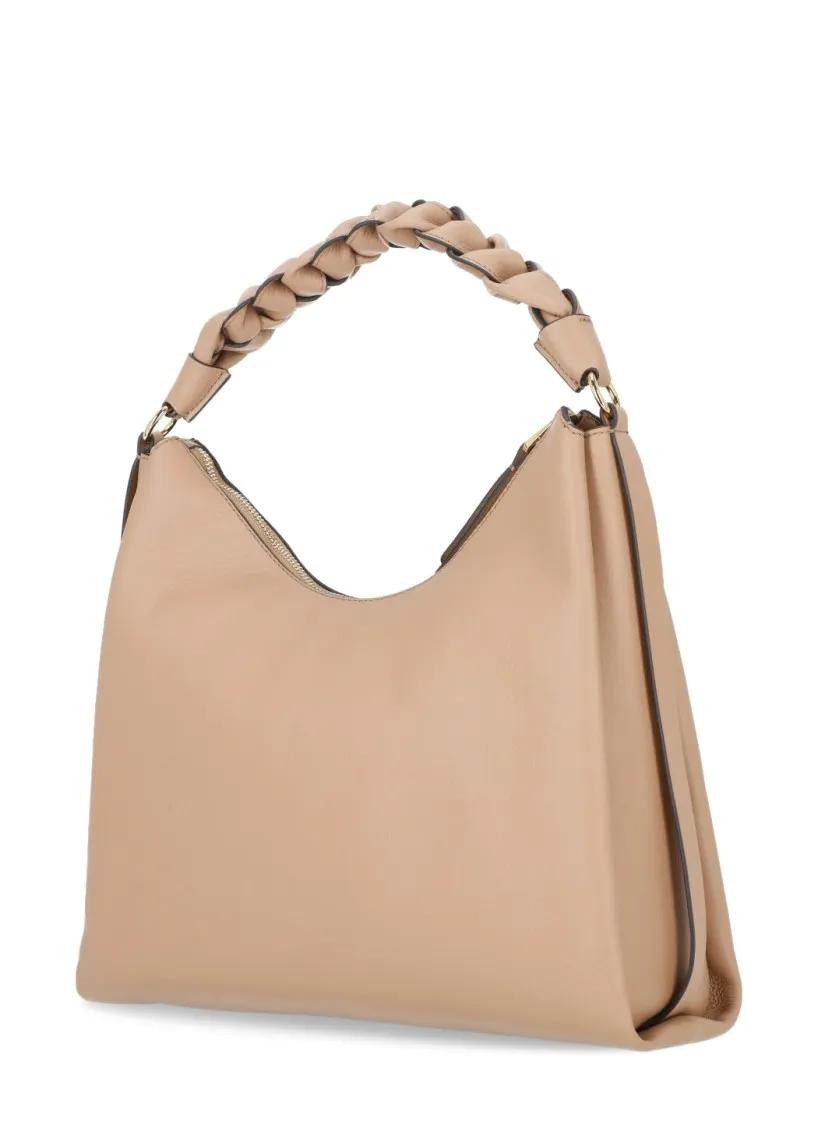 Coccinelle Crossbody bags Leather Brown in beige