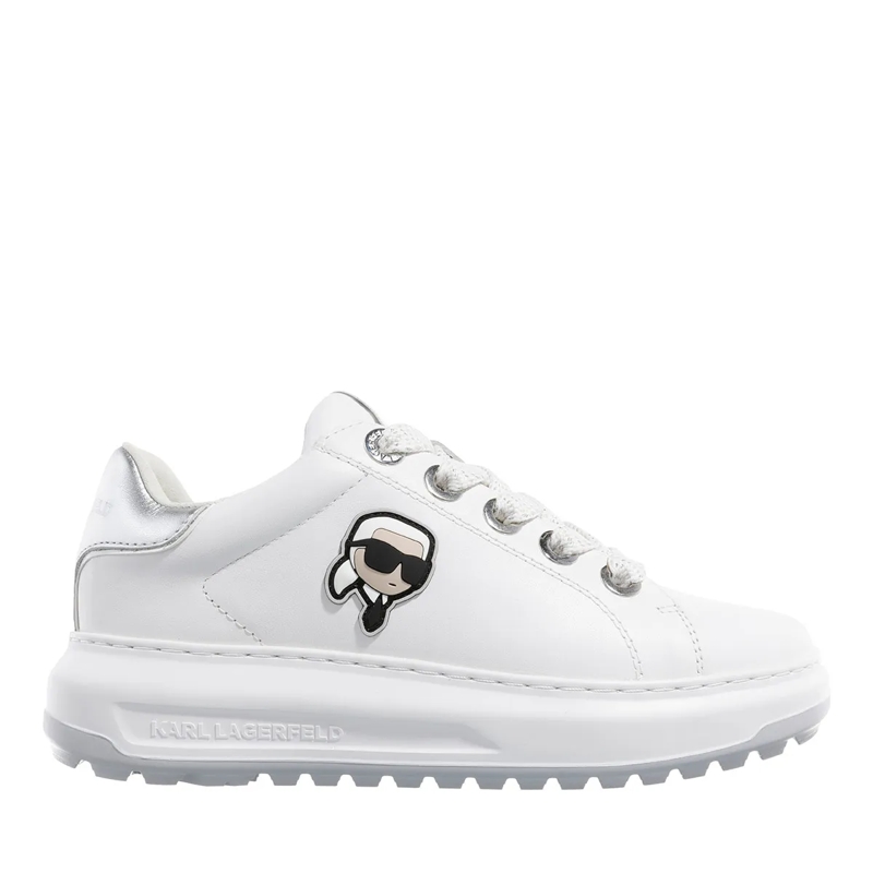 Karl Lagerfeld Low-Top-Sneaker Kapri Lug Karl Nft Lo Lace White Lthr W/Silver