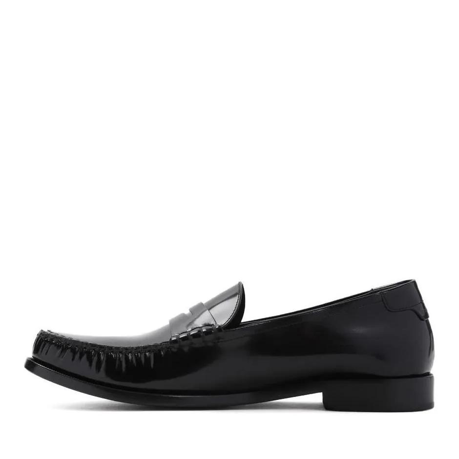 Thumbnail - Saint Laurent Loafer - Black Calf Leather Le Loafer 15 Mocassin - Gr. 42 (EU) - in Schwarz - für Damen