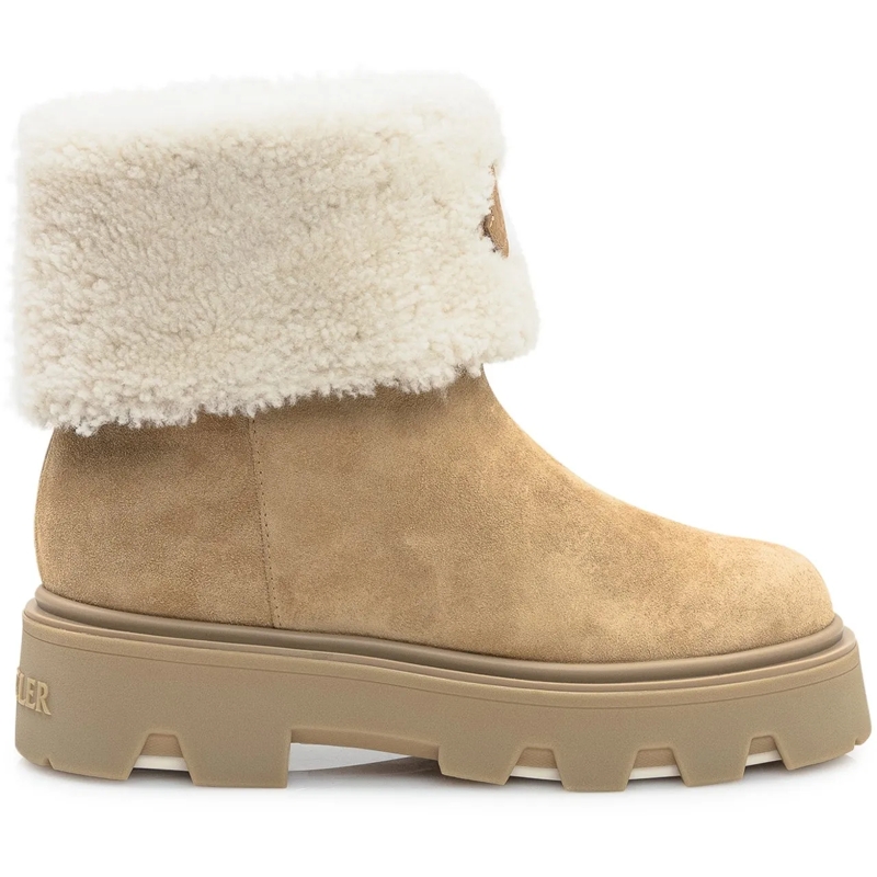Moncler Bottes Moncler Aurea Ankle Boots Beige beige