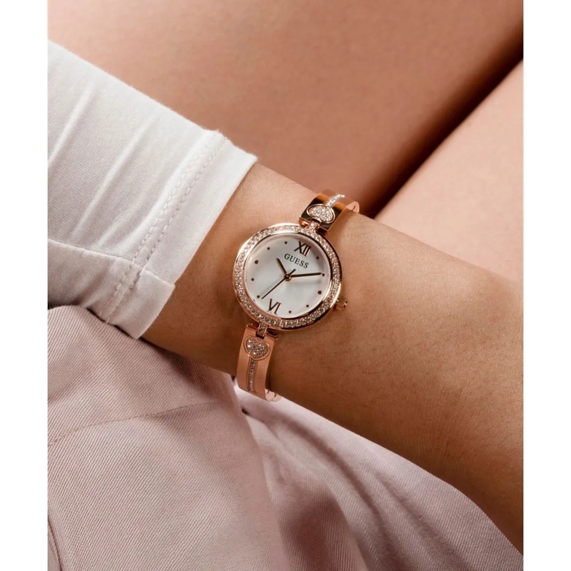 Guess Automatikuhr Quarz-Analoguhr Lovey rosa(Image 18)