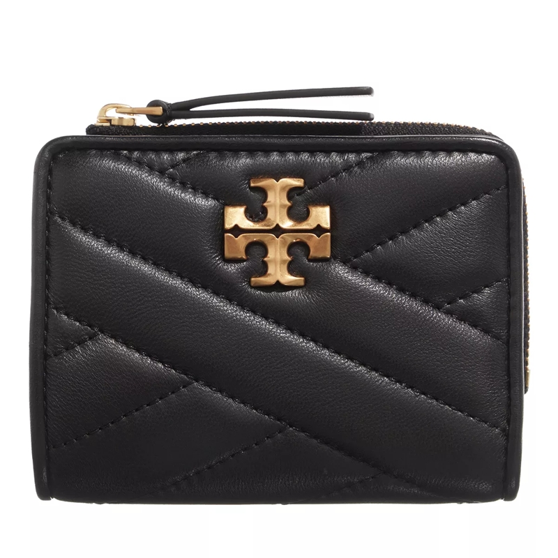 Tory Burch Bi-Fold-Portemonnaie Kira Chevron Bi-Fold Wallet Black