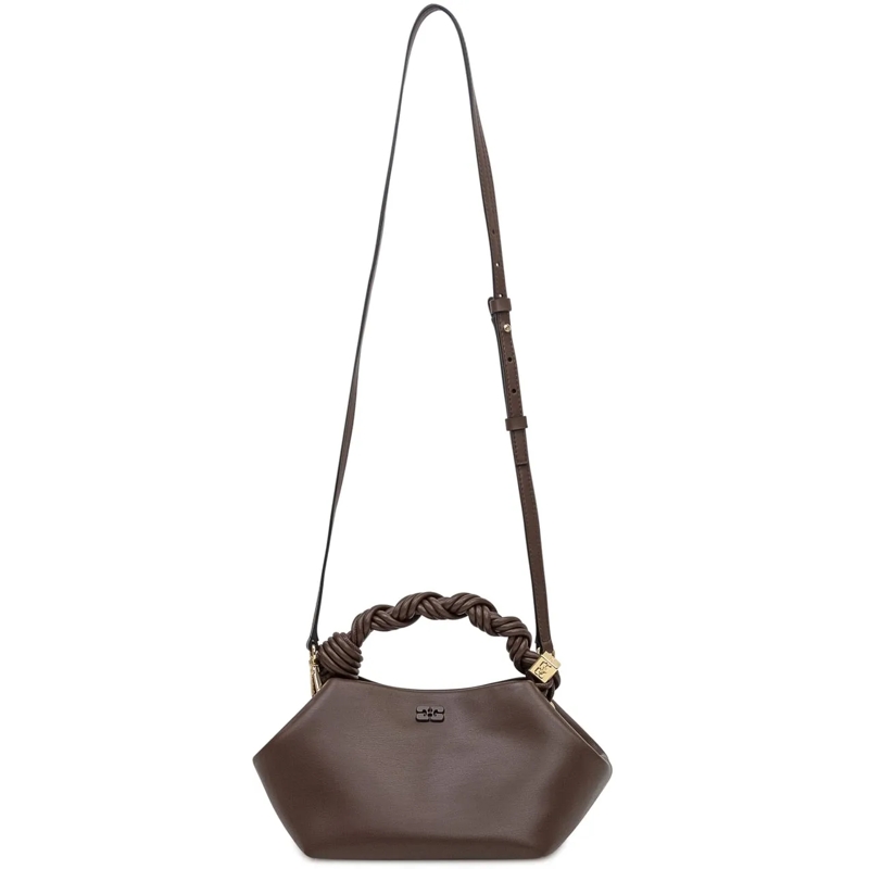 GANNI Tote Bou Mini Bag con Manico Intrecciato braun(Image 2)