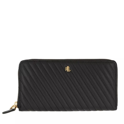 Lauren Ralph Lauren Zip Wallet Large Black Continental Portemonnee