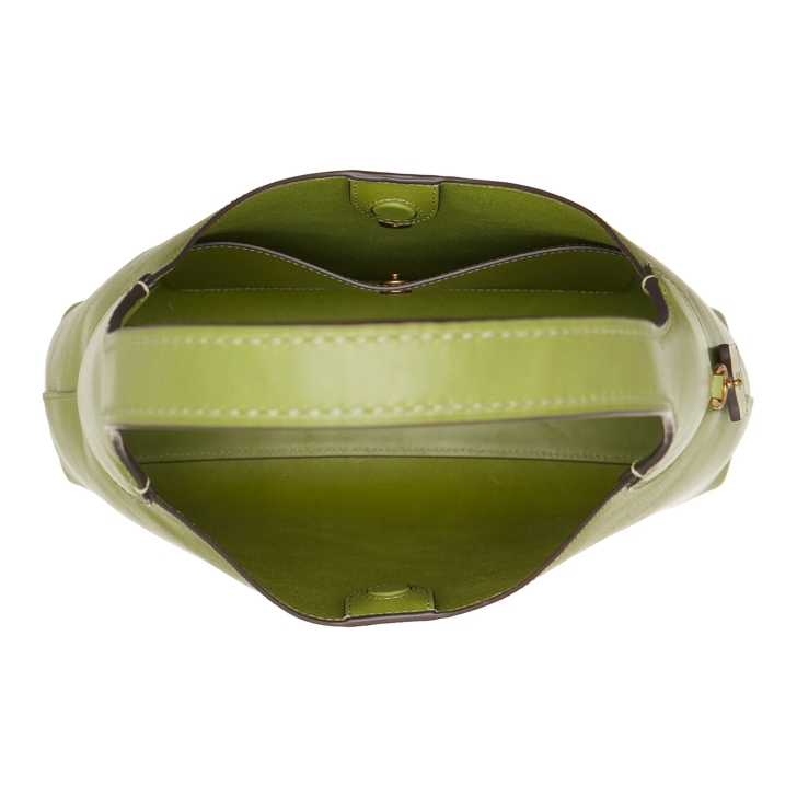 Coach bag green leather sale