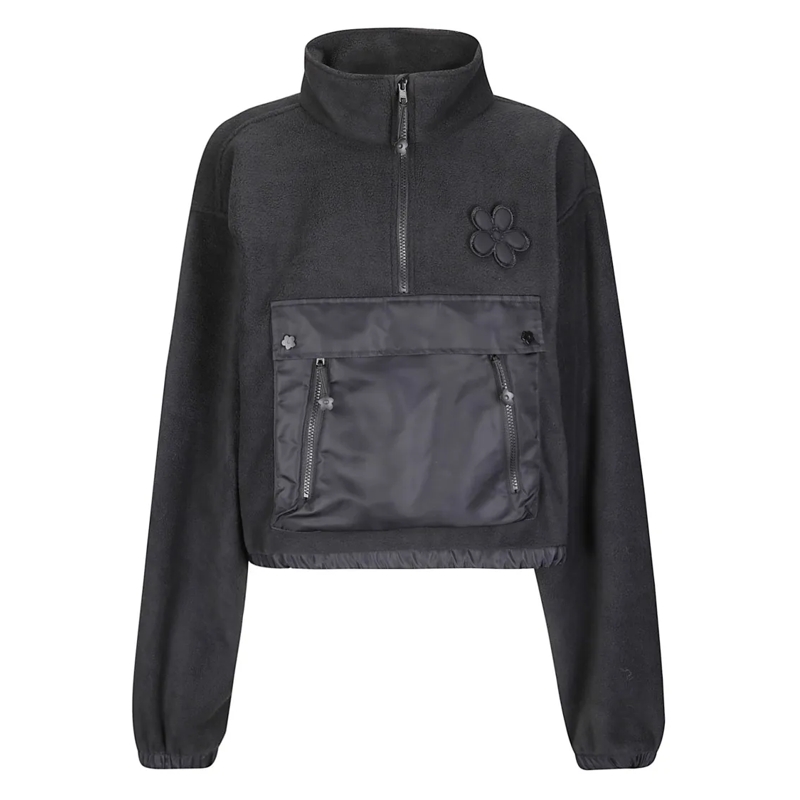 Cecille Bahnsen  Bastian Anorak Fleece Sweatshirt Black