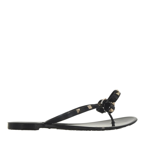 Valentino Garavani Flip Flop Thong Summer Rockstud Sandals Nero