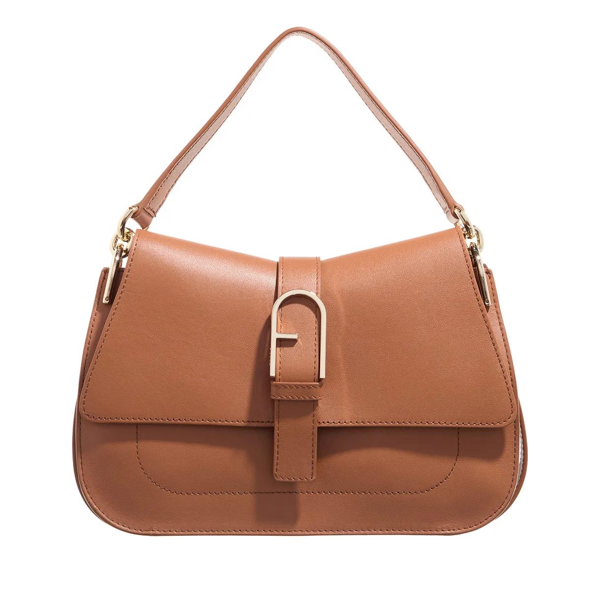 Furla Satchel Bag - Furla Flow M Top Handle - Gr. unisize - in Cognacbraun - für Damen