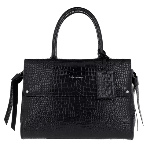 Karl Lagerfeld Ikonic Croco Medium Top Handle Bag Rymlig shoppingväska