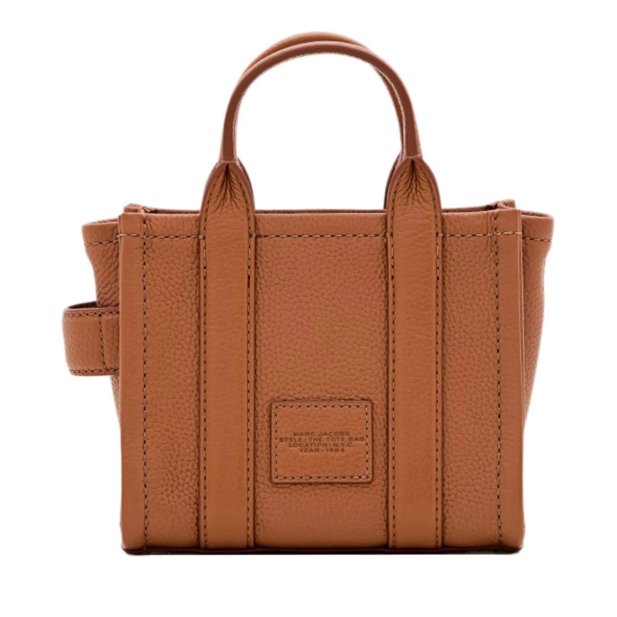 Marc Jacobs Shoppers & Totes The Mini Leather Tote Bag in bruin