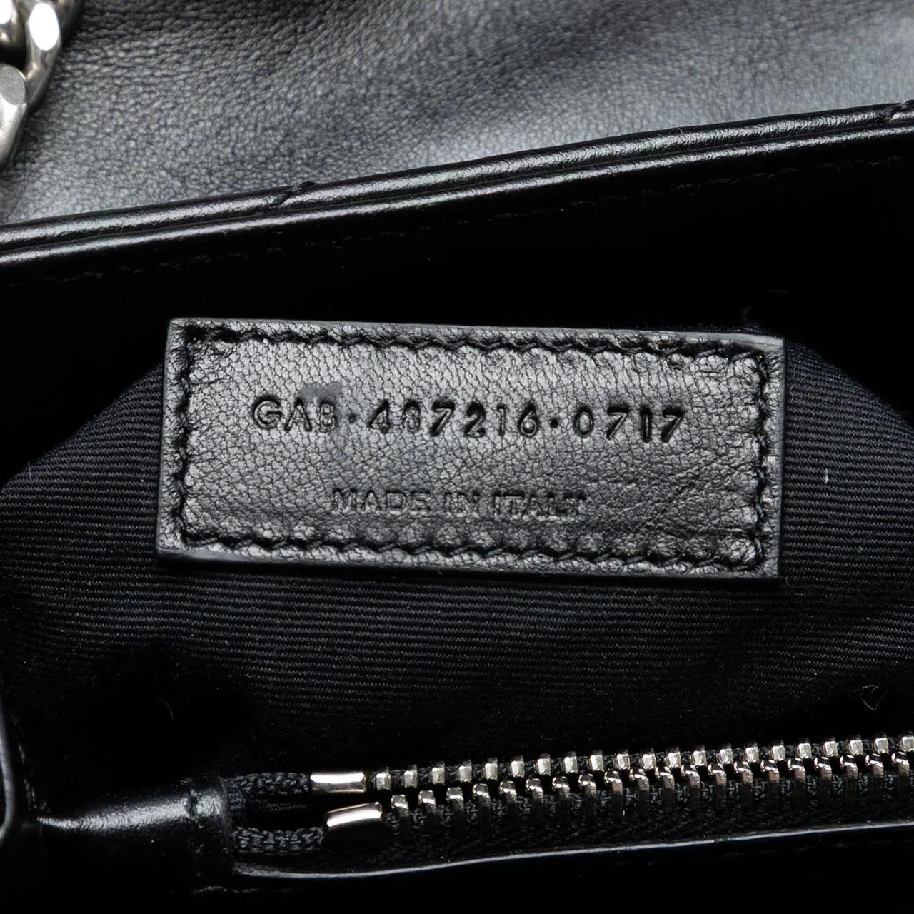 Thumbnail - Saint Laurent Hobo Bags - Medium Chevron Leather Monogram LouLou Shoulder Ba - Gr. unisize - in Schwarz - für Damen