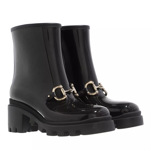 Gucci Horsebit Ankle Boots Black Rain Boot
