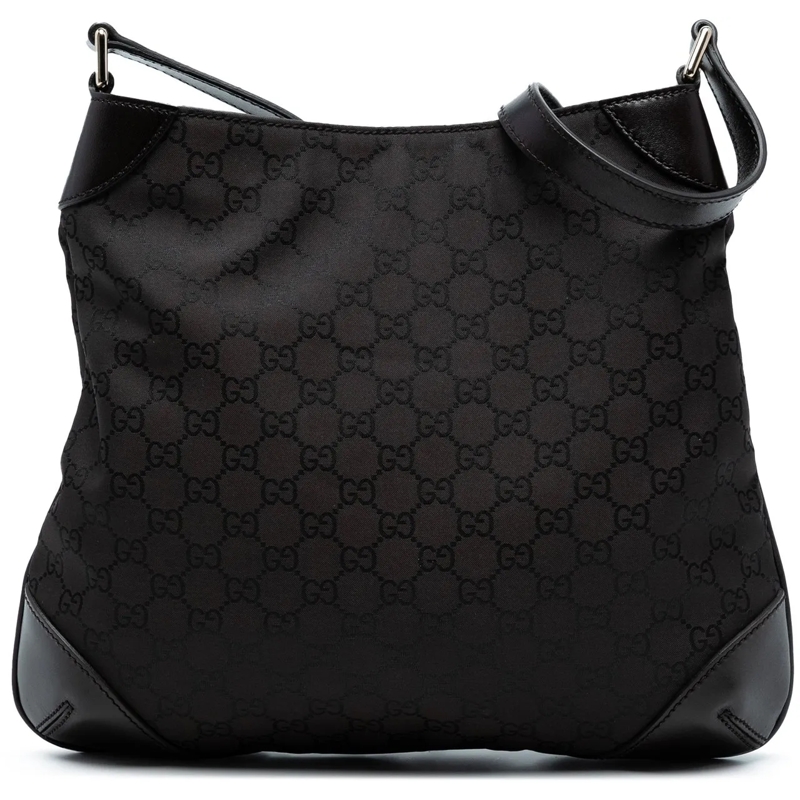 Gucci Schultertasche GG Nylon Hobo Bag braun